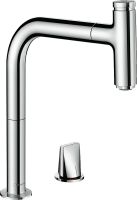 Vorschau: Hansgrohe Metris Select M71 2-Loch-Küchenarmatur sBox 73825000