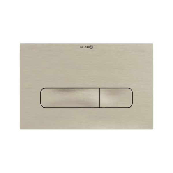 Kludi UNIFIX Betätigungsplatte für 2-Mengen-Spülung, brushed nickel 30PP01N5 