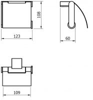 Vorschau: Avenarius Serie 390 Papierhalter mit Deckel, chrom