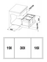 Vorschau: Blanco Flexon II 80/3 Abfallsystem