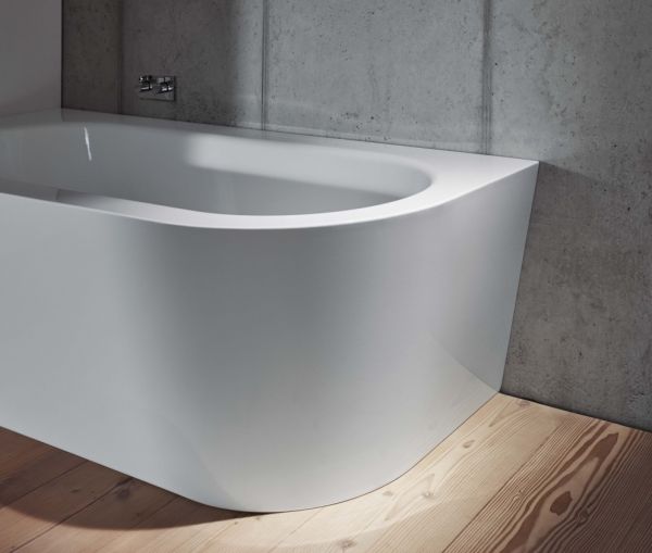 Bette BetteStarlet V Silhouette Raumspar-Badewanne mit Verkleidung Raumecke links 175x80cm