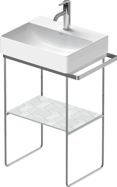 Duravit DuraSquare Metallkonsole bodenstehend/Wandmontage zu Waschtisch 235650, chrom