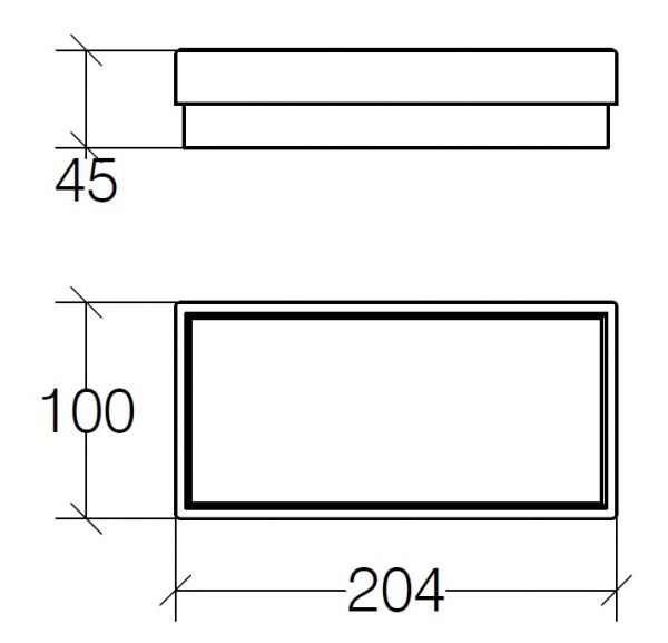 lineabeta SKUARA Schwammschale verwendbar mit Halter Minimum 20cm, weiß