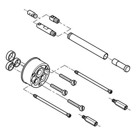 Grohe Verlängerungsset 25mm passend zu Rapido E, chrom