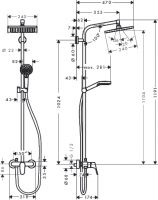 Vorschau: Hansgrohe Crometta E 240 1jet Showerpipe mit Einhebelmischer, chrom