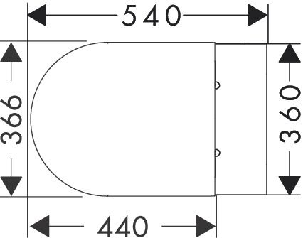 Hansgrohe EluPura S Wand-WC Set spülrandlos AquaHelix Flush, SmartClean mit WC-Sitz, weiß