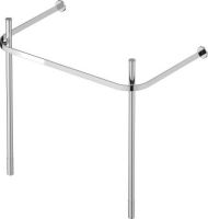 Vorschau: Duravit Happy D.2 Metallkonsole bodenstehendWandmontage zu Waschtisch 231880, chrom1