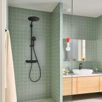 Grohe Vitalio Joy+ SmartControl System 280 Mono Duschsystem mit Thermostat, Aufputz, schwarz matt 1360472430