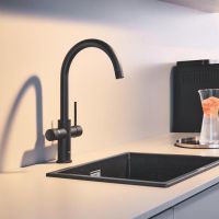 Vorschau: Grohe Blue 2.0 5-in-1-Armatur, C-Auslauf, phantom black 104416KF01 