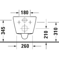 Vorschau: Duravit D-Code Wand-WC rimless Set mit SoftClose WC-Sitz, vormontierte Scharniere 54x37cm, weiß