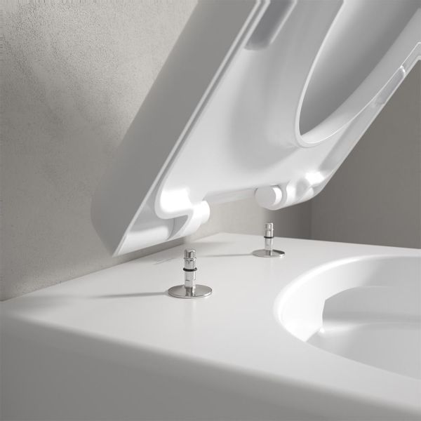 Villeroy&Boch Skyla WC-Sitz mit QuickRelease, Absenkautomatik, oval