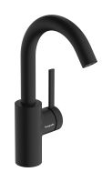 Vorschau: hansgrohe Zesis S Waschtischarmatur 210 CoolStart Schwenkauslauf Zugstange schwarz matt 74740670