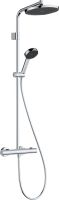 hansgrohe Activera S Duschsystem 240 1 Strahlart Ecostat Fine Varia chrom 28083000 hansgrohe Activera S Duschsystem 240 1 Strahlart Ecostat Fine Varia chrom 28083000