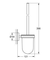 Vorschau: Grohe Start Toilettenbürstengarnitur, schwarz matt 411852430