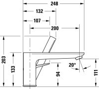 Vorschau: Duravit Wave 3-Loch Wannenarmatur rund, schwarz matt