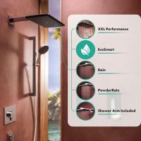 Vorschau: hansgrohe Raindance Alive Q Duschkopf 210/340 2 Strahlarten mit Brausearm chrom 24551000