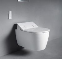 Vorschau: Duravit Dusch-WC KOMPLETTSET SensoWash Slim inkl. Geberit Montageelement und Betätigungsplatte, weiß