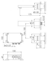 Vorschau: Steinberg Serie 390 iFlow vollelektronische Wand-Waschtischarmatur, Ausladung 175mm, chrom