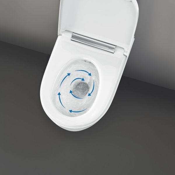 Geberit AquaClean Sela Wand-Dusch-WC weiß Komplett-SET mit Sigma50 Betätigungsplatte