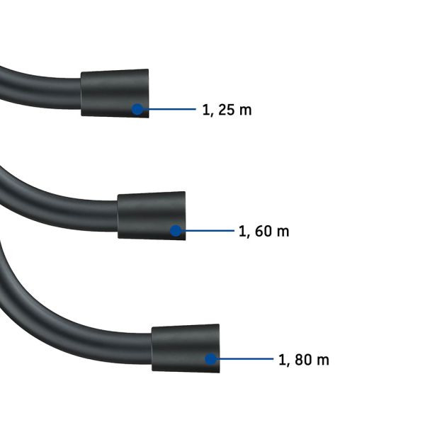 Duravit Brauseschlauch 1,60m, schwarz matt