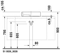 Vorschau: Duravit Starck 1 Aufsatzbecken 47x47cm weiss 03874700281