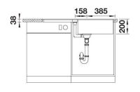 Vorschau: Blanco SILGRANIT® Adira XL 6 S-F Küchenspüle mit Ablauffernbedienung, Becken reversible einbaubar