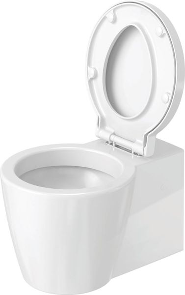 Duravit Starck 1 Wand-WC 57,5x41cm, rund, Durafix, weiß