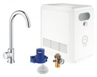 Vorschau: Grohe Blue Professional Mono Armatur mit Filterfunktion, C-Auslauf 31302002 chrom