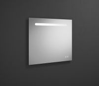 Vorschau: Burgbad Fiumo Leuchtspiegel mit horizontaler LED-Beleuchtung 80x70 cm SIIX080