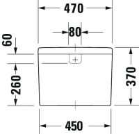 Vorschau: Duravit Starck 3 Spülkasten 3/6L mit Dual Flush, Anschluss unten links, weiß