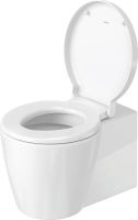 Vorschau: Duravit Starck 1 Wand-WC 57,5x41cm, rund, WonderGliss, Durafix, weiß