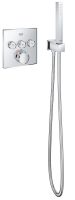 Vorschau: Grohe Euphoria Cube Wandanschlussbogen mit Wandbrausehalter chrom 26370000