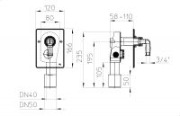 Vorschau: HL Waschmaschinensifon-UP-HL400