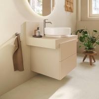 Vorschau: Duravit Balcoon Set Aufsatzbecken mit Unterschrank 80cm, sandbeige matt