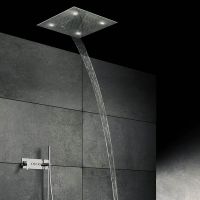 Vorschau: Steinberg Sensual Rain Regenpaneel 60x60cm, mit LED-Beleuchtung, 3 Strahlarten, edelstahl poliert