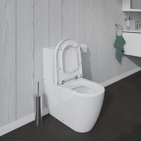 Duravit ME by Starck Stand-WC für Spülkasten, Tiefspüler, Abgang waagerecht/senkrecht, weiß 2170090000