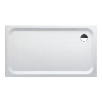 Laufen Platina Duschwanne 160x90cm flach 4,5cm, rechteckig, Stahl emailliert, weiß H2150360000401