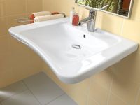 Vorschau: Villeroy&Boch ViCare Waschbecken mit 1 Hahnloch, barrierefrei, 65x55cm mit überlauf 517867011