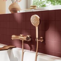 Grohe Vitalio Joy+ 120 Wandhalterset 3 Strahlarten, warm sunset gebürstet 134865DL00