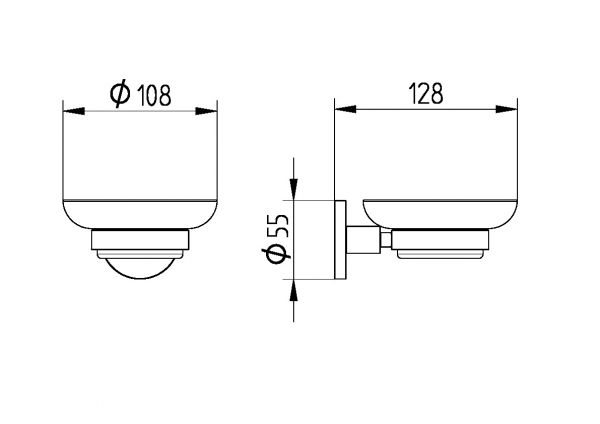 Avenarius Serie 190 Seifenhalter mit Schale, edelstahl