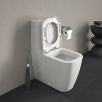 Vorschau: Duravit Happy D.2 Stand-WC für Kombination, Tiefspüler, WonderGliss, weiß