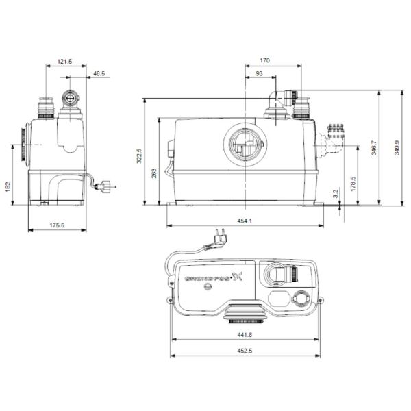 Grundfos Sololift2 WC-1 Kleinhebeanlage