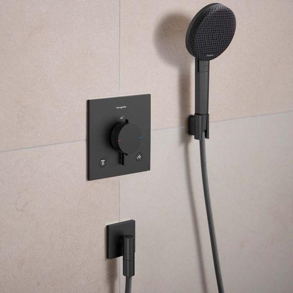 hansgrohe Raindance Alive Select S Brauseset 125 160cm brushed black chrome 24611340
