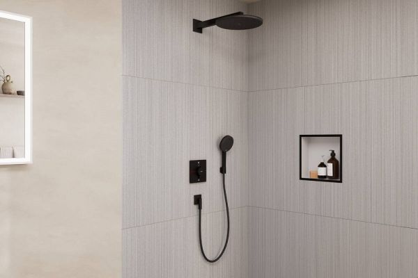 hansgrohe Raindance Alive S / ShowerSelect Duschsystem Unterputz, schwarz matt