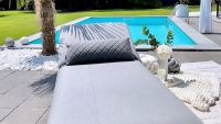 Vorschau: KETTLER EGO Sonnenliege Sunbrella® 200x90cm, silber/ flanelle