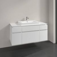 Villeroy&Boch Legato Waschtischunterschrank 120x50cm für Aufsatzwaschtisch, 5 Auszüge glossy white B68300DH1