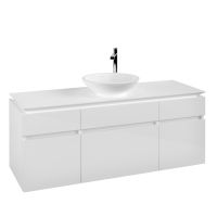 Villeroy&Boch Legato Waschtischunterschrank 140x50cm für Aufsatzwaschtisch mittig, 5 Auszüge