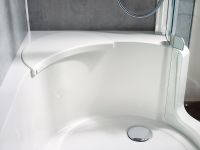 Vorschau: Artweger Twinline 1 Duschbadewanne für Duschtür mechanisch 180x100/80cm, weiß