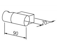 Vorschau: Hansa Wandbrausehalter, beweglich, chrom