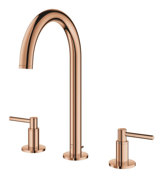Grohe Atrio 3-Loch Waschtischarmatur L-Size mit Ablaufgarnitur